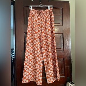 Maeve wide leg pants @ Anthropology these pants run big. Last picture for size